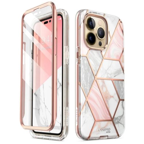 iPhone 14 Pro Max Supcase Cosmo Márvány mintás tok-843439119741 7 kép