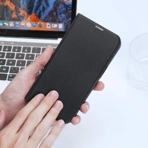 iPhone 14 Dux Ducis Skin X2 mágneses fliptok fekete-6934913034477 6 kép