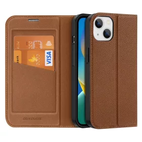 iPhone 14 Plus Dux Ducis Skin X2 mágneses fliptok barna-6934913034521 4 kép
