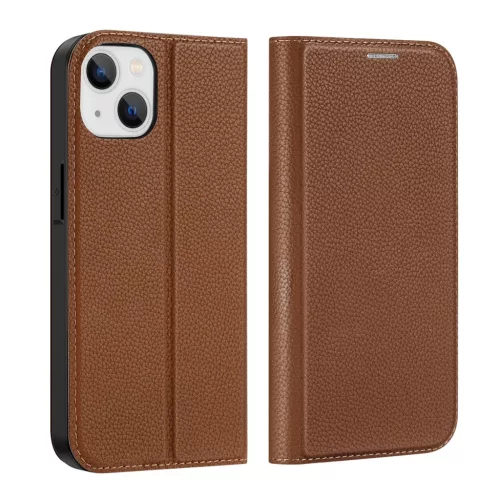 iPhone 14 Plus Dux Ducis Skin X2 mágneses fliptok barna-6934913034521 5 kép