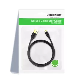 Ugreen 5 tűs aranyozott USB - mini USB kábel 0,5 m fekete (US132)-6957303813544 1 kép