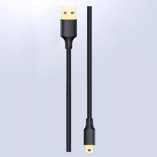 Ugreen 5 tűs aranyozott USB - mini USB kábel 0,5 m fekete (US132)-6957303813544 6 kép