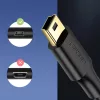 Ugreen 5 tűs aranyozott USB - mini USB kábel 0,5 m fekete (US132)-6957303813544 9 kép