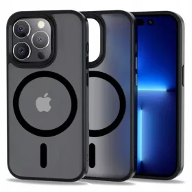   iPhone 14 Pro Max Tech-Protect Magmat Magsafe Tok matt fekete