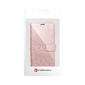 Samsung Galaxy A12 Forcell MEZZO mandala mintás fliptok rózsa arany-5903396105296 1 kép