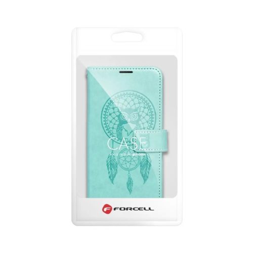 Samsung Galaxy A13 4G Forcell MEZZO álomfogó mintás fliptok zöld-5903396157646 6 kép