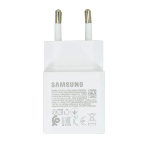Samsung EP-T1510EBE USB-C hálózati töltő adapter fehér 15W-8596311191541 1 kép