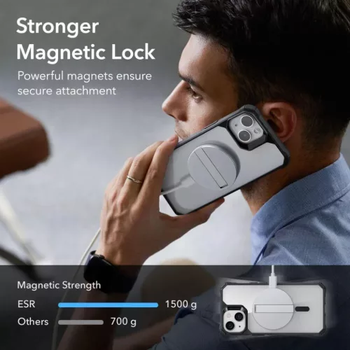  iPhone 14 Pro átlátszó/fekete ESR Air Armor HaloLock MagSafe tok-4894240161708 2 kép