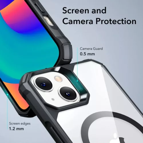  iPhone 14 Pro átlátszó/fekete ESR Air Armor HaloLock MagSafe tok-4894240161708 5 kép