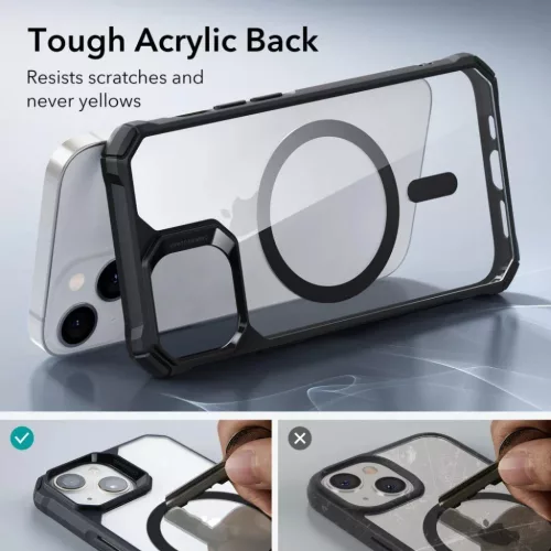  iPhone 14 Pro átlátszó/fekete ESR Air Armor HaloLock MagSafe tok-4894240161708 6 kép