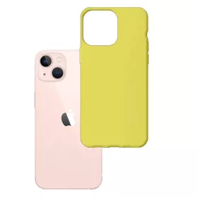 iPhone 14 3MK matt szilikon tok citromsárga-5903108476461 5 kép