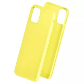 iPhone 14 3MK matt szilikon tok citromsárga-5903108476461 1 kép