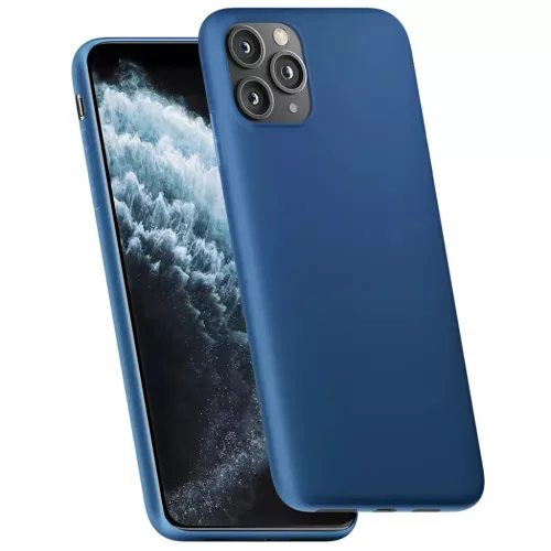 iPhone 14 Pro 3MK matt szilikon tok kék-5903108476744 5 kép