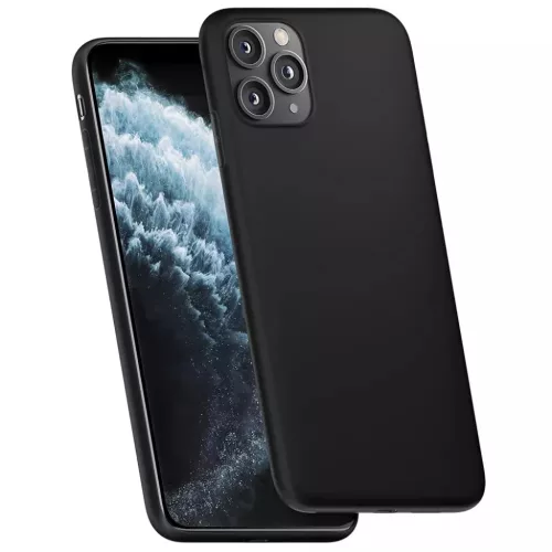 iPhone 14 Pro Max 3MK matt szilikon tok fekete-5903108476881 2 kép