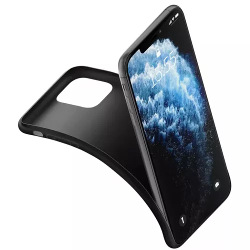 iPhone 14 Pro Max 3MK matt szilikon tok fekete-5903108476881 3 kép