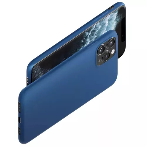 iPhone 14 Pro Max 3MK matt szilikon tok kék-5903108476898 3 kép