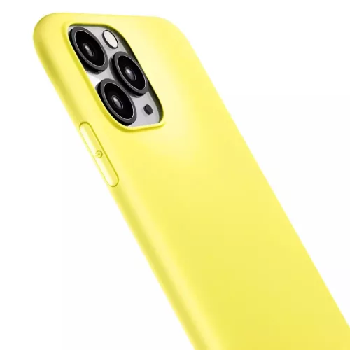 iPhone 14 Pro Max 3MK matt szilikon tok citromsárga-5903108476904 2 kép
