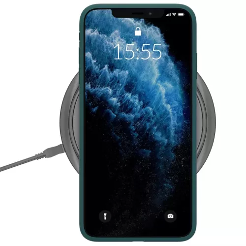 iPhone 14 Pro Max 3MK matt szilikon tok zöld-5903108476911 3 kép