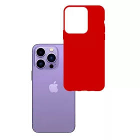 iPhone 14 Pro Max 3MK matt szilikon tok piros-5903108476935 5 kép