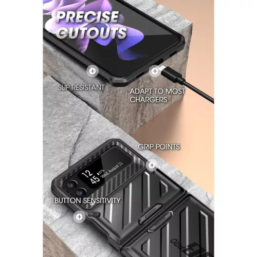  Samsung Galaxy Z Flip 4 Fekete Supcase Unicorn Beetle Pro tok-843439119048 2 kép