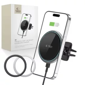 Tech-Protect A2 mágneses autós telefontartó szellőzőrácshoz veze-9589046926730 6 kép