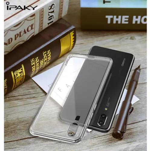IPAKY Effort TPU tok és kijelzővédő Huawei Y7 áttetsző kialakít-6933345210473 6 kép