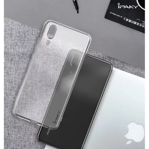 IPAKY Effort TPU tok és kijelzővédő Huawei Y7 áttetsző kialakít-6933345210473 9 kép