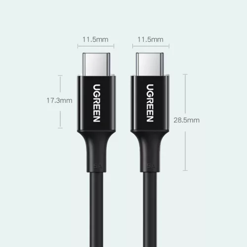 Ugreen töltő- és adatkábel USB Type C - USB Type C PD 100W 5A 2m f-6957303865529 1 kép