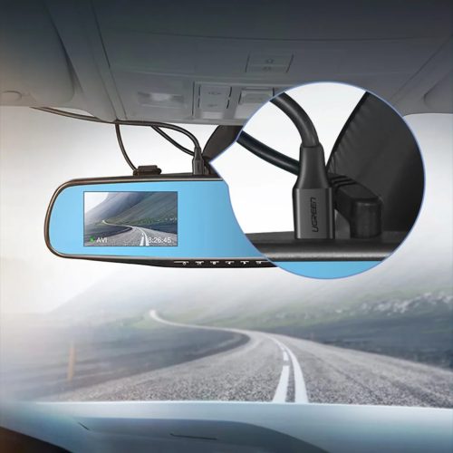 Ugreen 5 tűs aranyozott USB kábel - mini USB 0.25 m fekete (US132)-6957303813537 2 kép