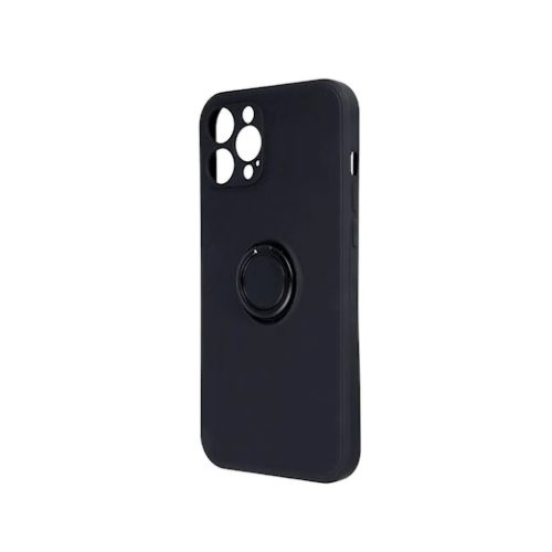 Xiaomi Poco X4 Pro 5G Szilikon tok hátlapi gyűrűvel fekete-5900495003768 1 kép