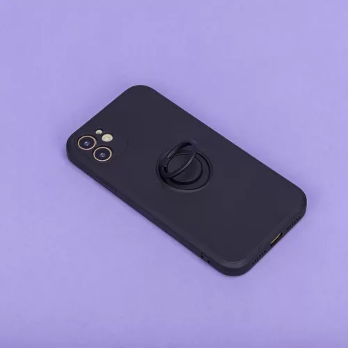 Xiaomi Poco X4 Pro 5G Szilikon tok hátlapi gyűrűvel fekete-5900495003768 5 kép