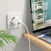 Borofone BN7 hálózati töltő adapter USB+Type C QC 3.0 PD 20W + Typ-6974443384345 4 kép