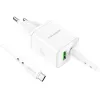 Borofone BN7 hálózati töltő adapter USB+Type C QC 3.0 PD 20W + Typ-6974443384345 7 kép
