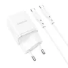 Borofone BN7 hálózati töltő adapter USB+Type C QC 3.0 PD 20W + Typ-6974443384345 8 kép