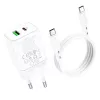 Borofone BN7 hálózati töltő adapter USB+Type C QC 3.0 PD 20W + Typ-6974443384345 9 kép