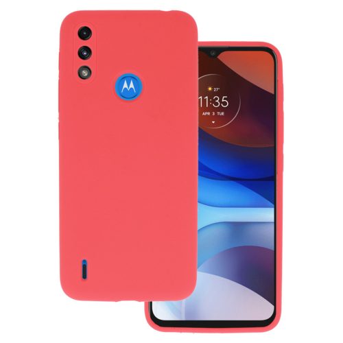 Motorola Moto E7 Power/E7i Power Vennus Szilikon Lite Tok barack-5900217942252 6 kép