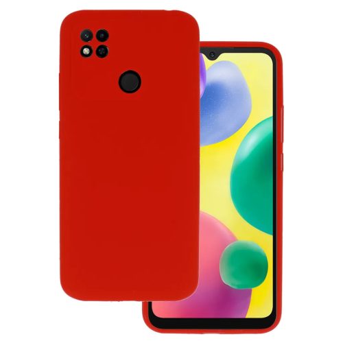 Xiaomi Redmi 10A Vennus Szilikon Lite Tok piros-5900217941699 5 kép
