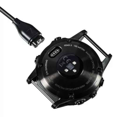 Garmin Fenix 5/6/7 Tactical USB-C töltő- és adatkábel fekete-8596311187070 3 kép