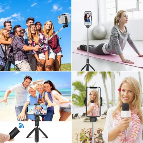 Tech-Protect L02S tripod selfie bot fekete-9490713937099 3 kép