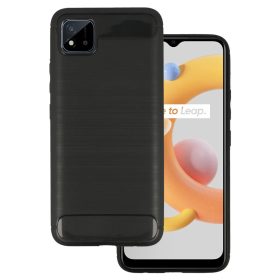 Realme C11 2020/C20 Carbon szénszál mintájú TPU tok fekete-5900217301189 11 kép