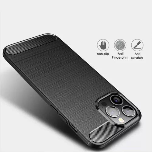 Realme C11 2020/C20 Carbon szénszál mintájú TPU tok fekete-5900217301189 2 kép