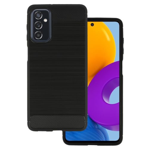 Samsung Galaxy M52 5G Carbon szénszál mintájú TPU tok fekete-5900217936039 12 kép
