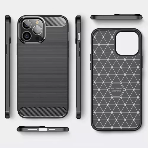 Samsung Galaxy M52 5G Carbon szénszál mintájú TPU tok fekete-5900217936039 7 kép