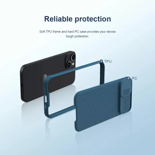 iPhone 14 Plus Nillkin CamShield Pro Magsafe kompatibilis tok fekete-6902048248458 5 kép