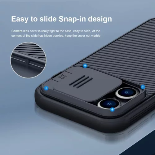 iPhone 14 Pro Nillkin CamShield Pro Magsafe kompatibilis tok kék-6902048248441 6 kép