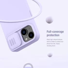 iPhone 14 Plus Nillkin CamShield Silky szilikon tok zöld-6902048249318 1 kép