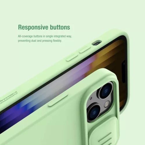 iPhone 14 Plus Nillkin CamShield Silky szilikon tok zöld-6902048249318 6 kép