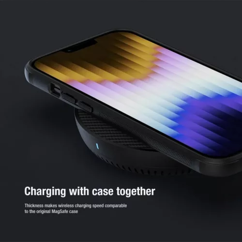 iPhone 14 Plus Nillkin Super Frosted Pro Magnetic tok kék-6902048248267 8 kép