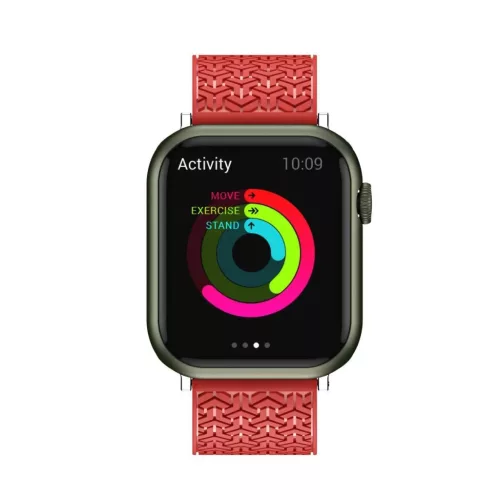 Apple Watch 4/5/6/7/8/SE/Ultra (42/44/45/49mm) Strap Y óraszíj piros-9145576255469 3 kép