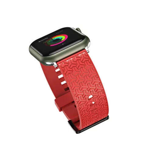 Apple Watch 4/5/6/7/8/SE/Ultra (42/44/45/49mm) Strap Y óraszíj piros-9145576255469 6 kép